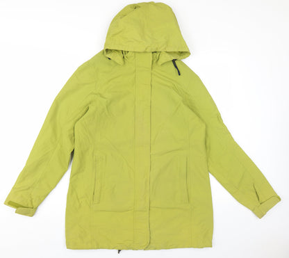 Mens UK Size S Lands' End Green Parka Coat