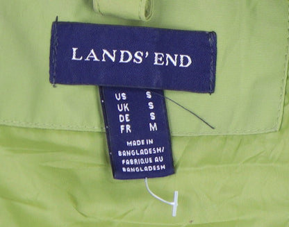 Mens UK Size S Lands' End Green Parka Coat