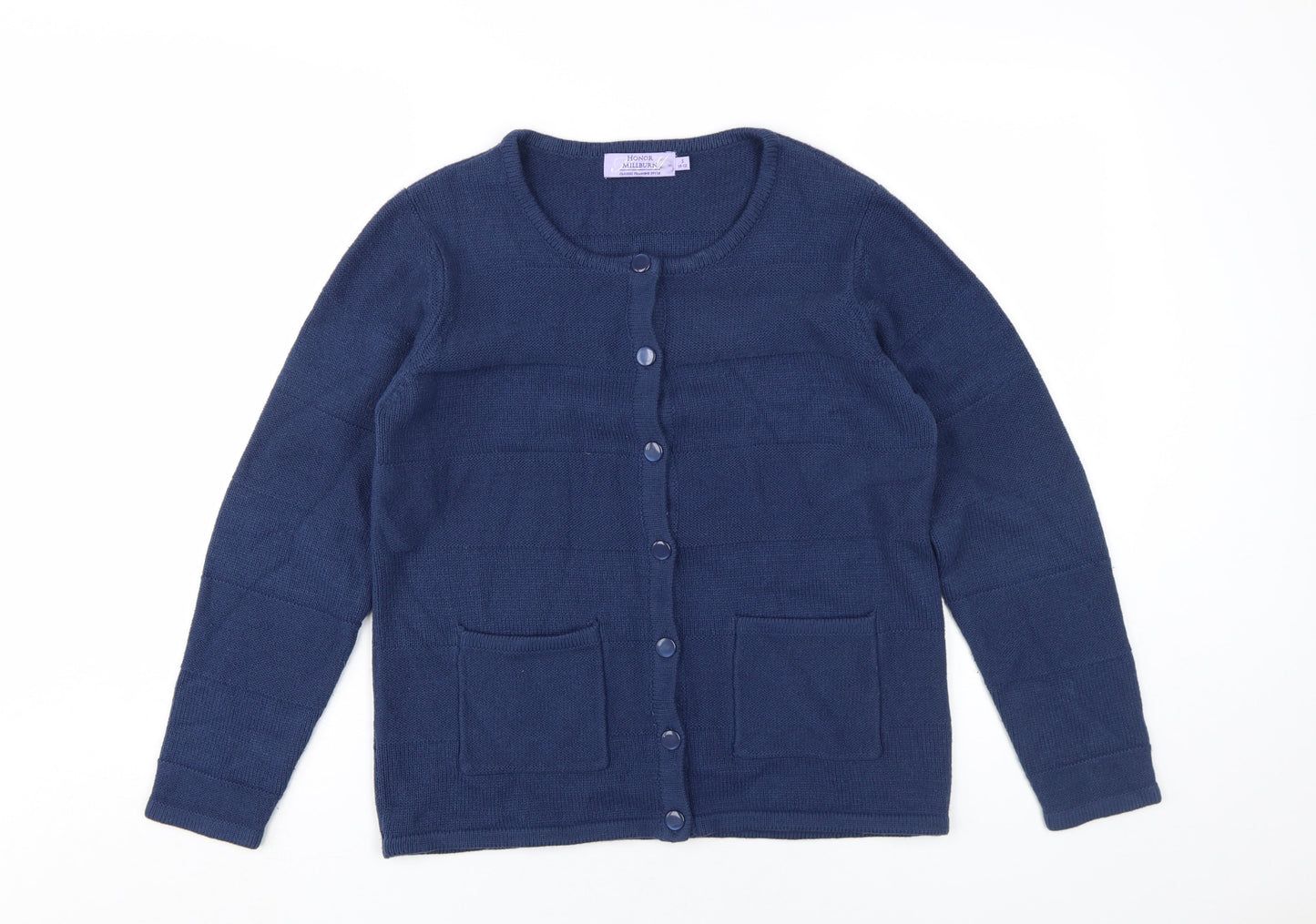 Womens UK Size S Honor Millburn Blue Cardigan Jumper