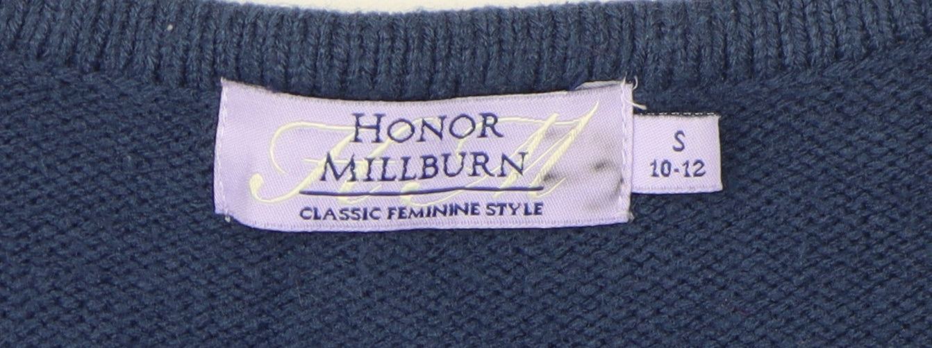 Womens UK Size S Honor Millburn Blue Cardigan Jumper
