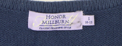 Womens UK Size S Honor Millburn Blue Cardigan Jumper