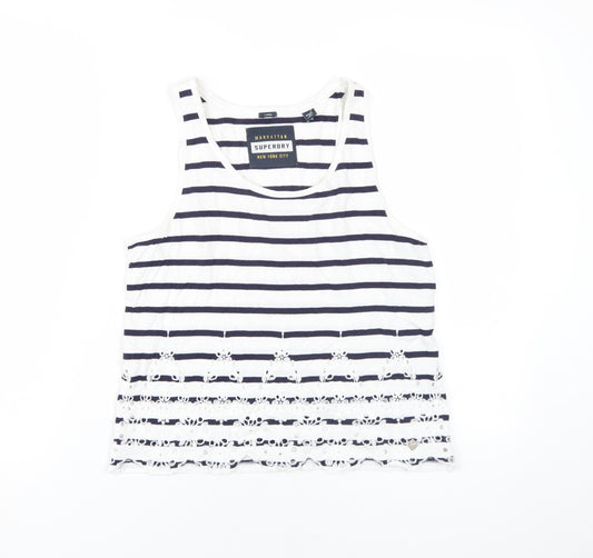 Womens UK Size XS Superdry Multicoloured Basic Tank