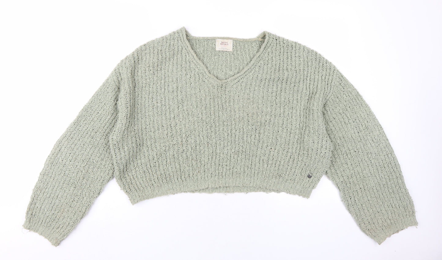 Womens UK Size M Pacific Republic Green Pullover Jumper