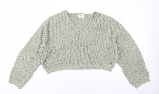 Womens UK Size M Pacific Republic Green Pullover Jumper