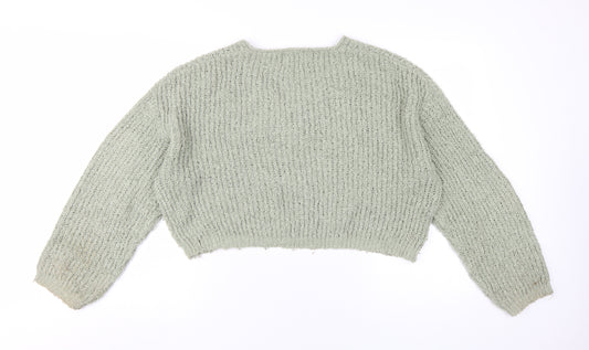 Womens UK Size M Pacific Republic Green Pullover Jumper