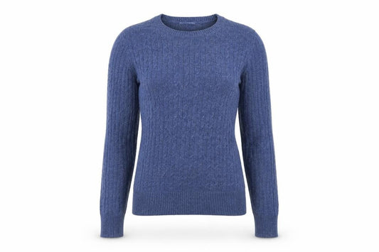 Womens UK Size M Aphorism Blue Pullover Jumper