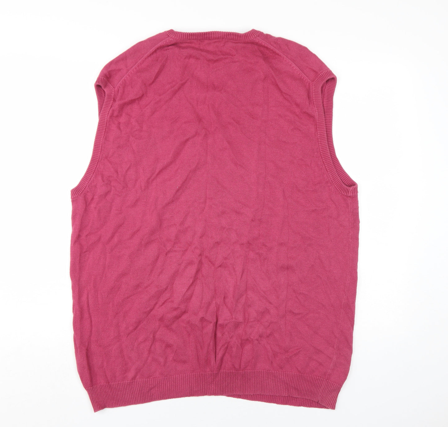 Austin Reed Men's Red XL Cotton Vest Sleeveless