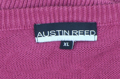 Austin Reed Men's Red XL Cotton Vest Sleeveless