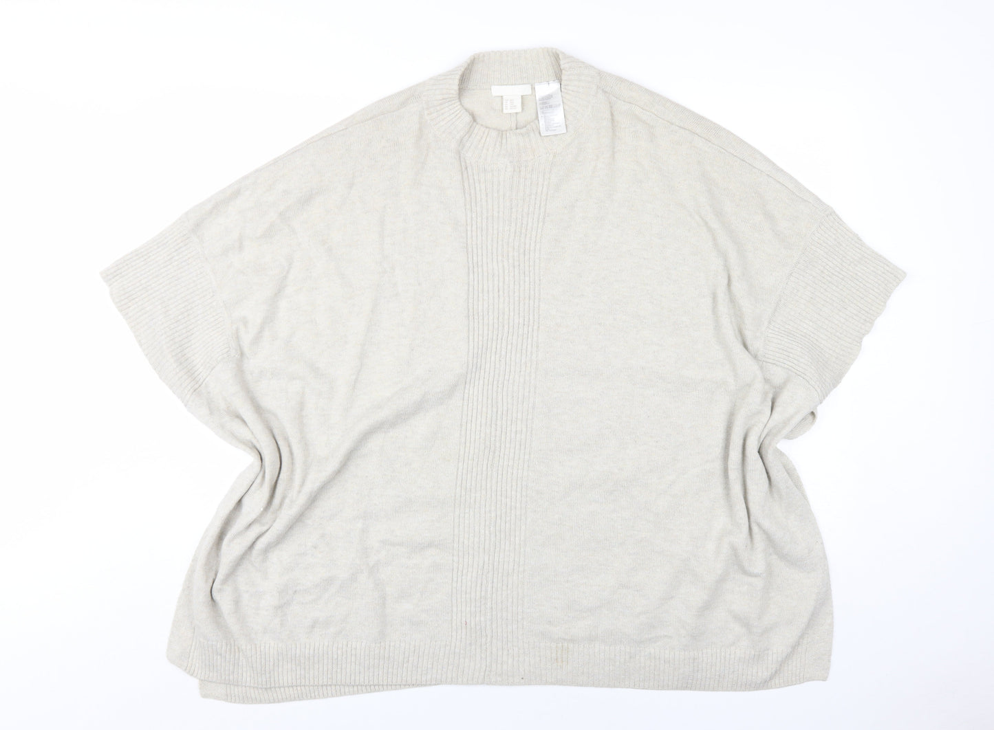 Womens UK Size XS H&M Beige Pullover Jumper
