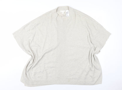 Womens UK Size XS H&M Beige Pullover Jumper