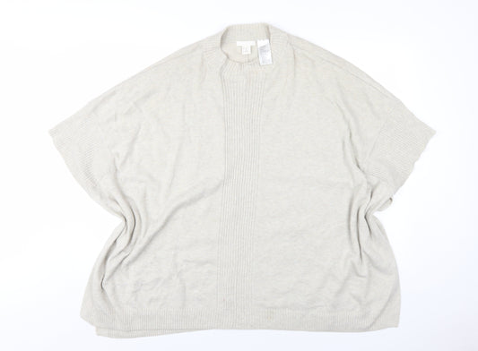 Womens UK Size XS H&M Beige Pullover Jumper