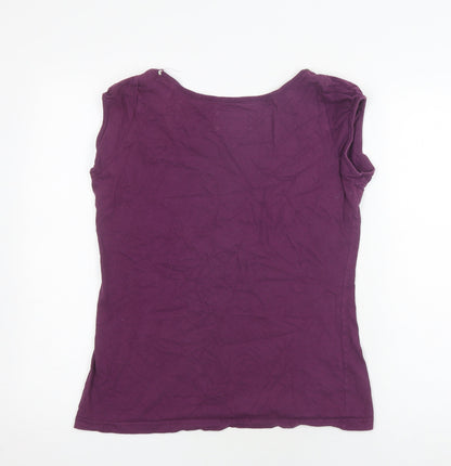 Peter Storm Women's Purple Floral Sleeveless Top Size 14