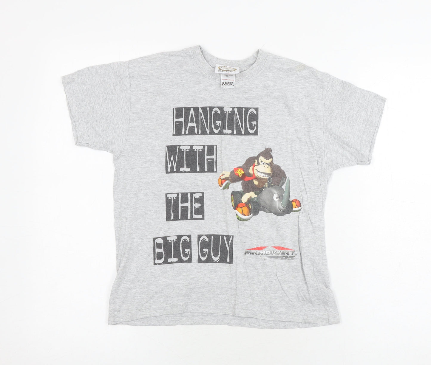 Smith Brooks Boys Grey Donkey Kong T-Shirt 7-8 Years Casual