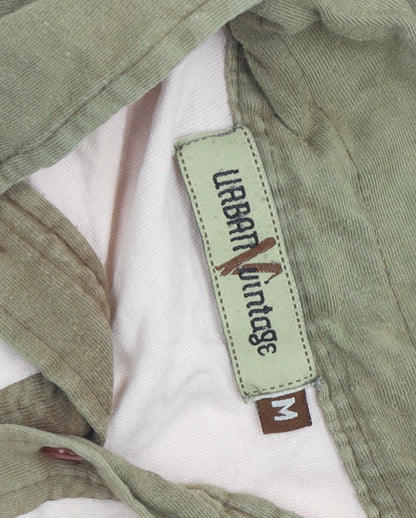 Urban Vintage Beige Argyle Polo M Unisex Cotton Casual