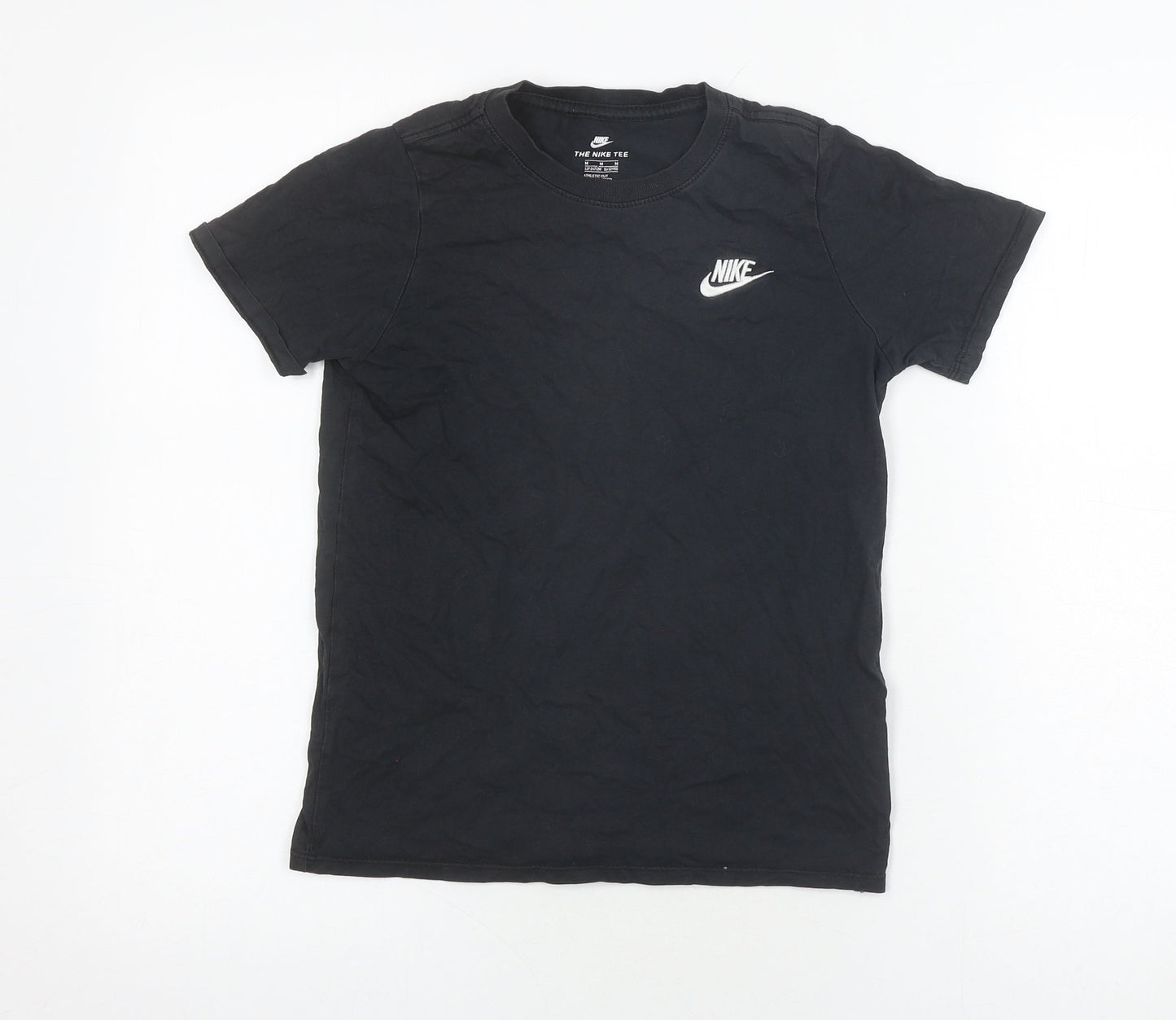 Nike Unisex Black Cotton Basic T-Shirt, Size M, Casual Wear