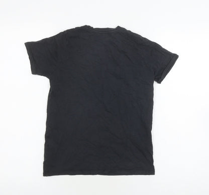Nike Unisex Black Cotton Basic T-Shirt, Size M, Casual Wear