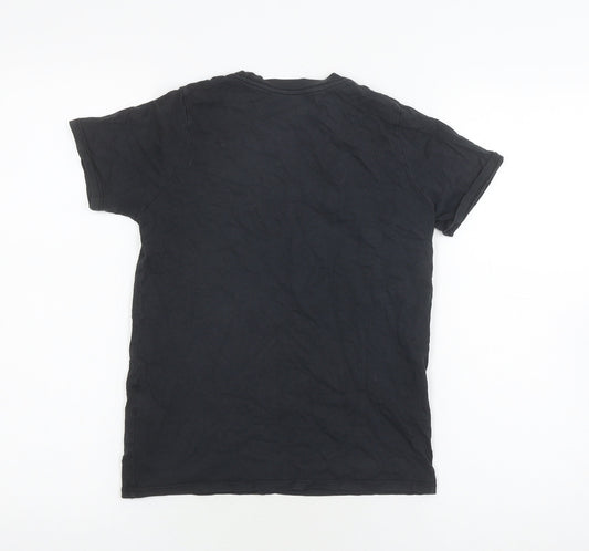 Nike Unisex Black Cotton Basic T-Shirt, Size M, Casual Wear
