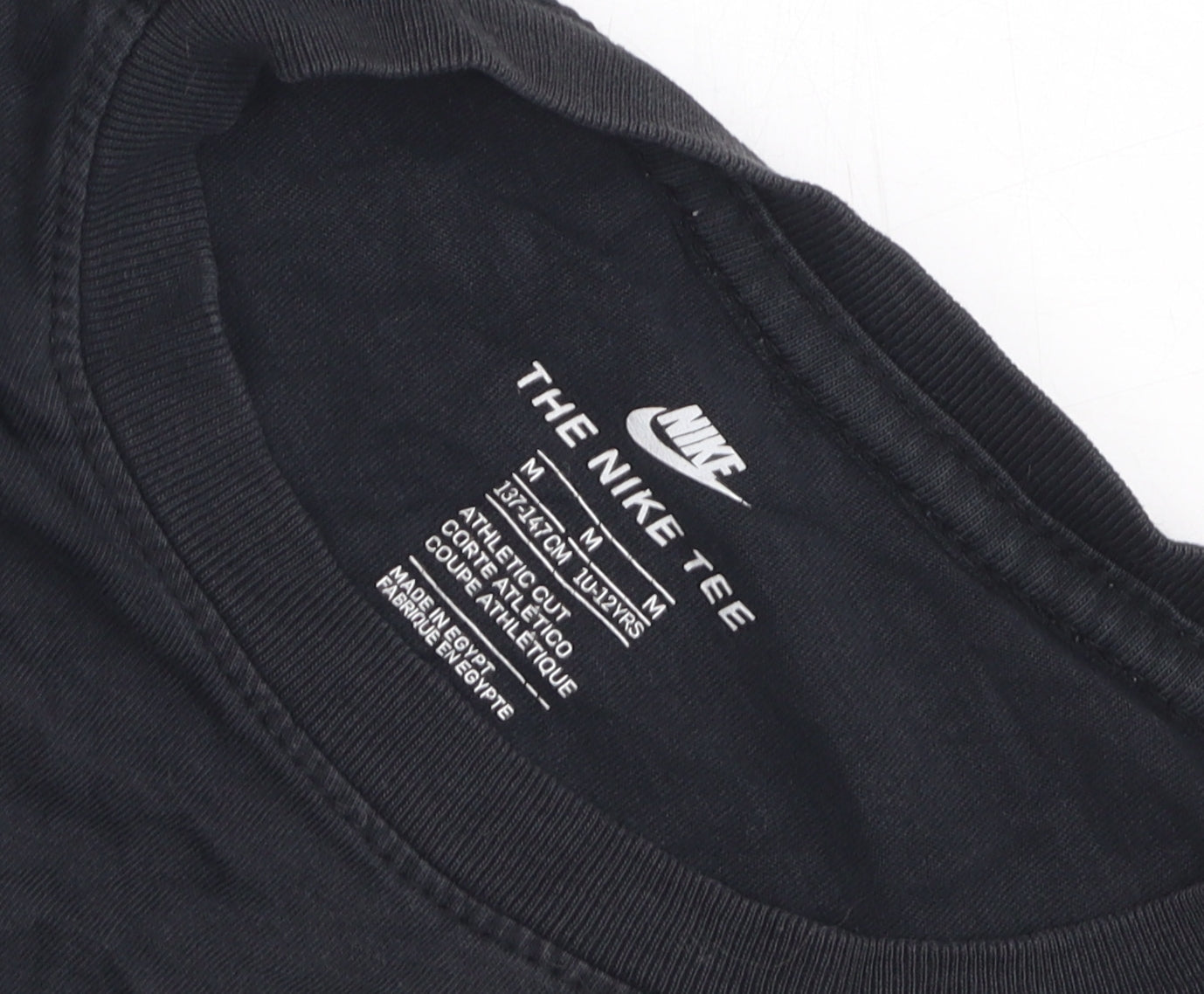 Nike Unisex Black Cotton Basic T-Shirt, Size M, Casual Wear