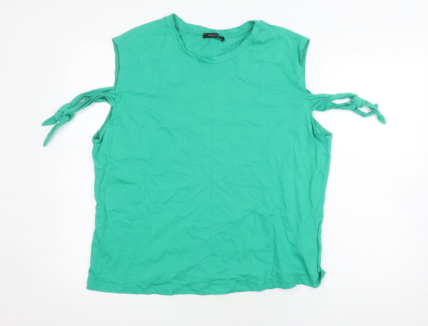 Trendyol Women's Green 3XL Sleeveless T-Shirt