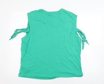 Trendyol Women's Green 3XL Sleeveless T-Shirt