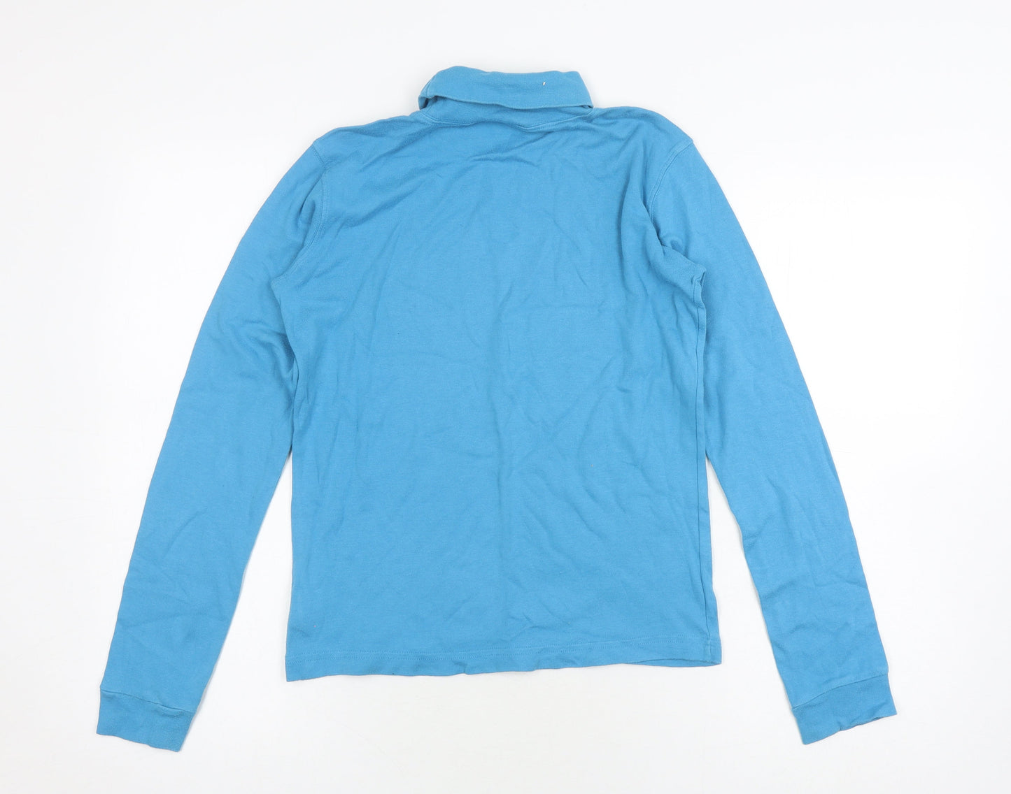 Color Kids Boys Blue Long Sleeve Roll Neck Cotton Top