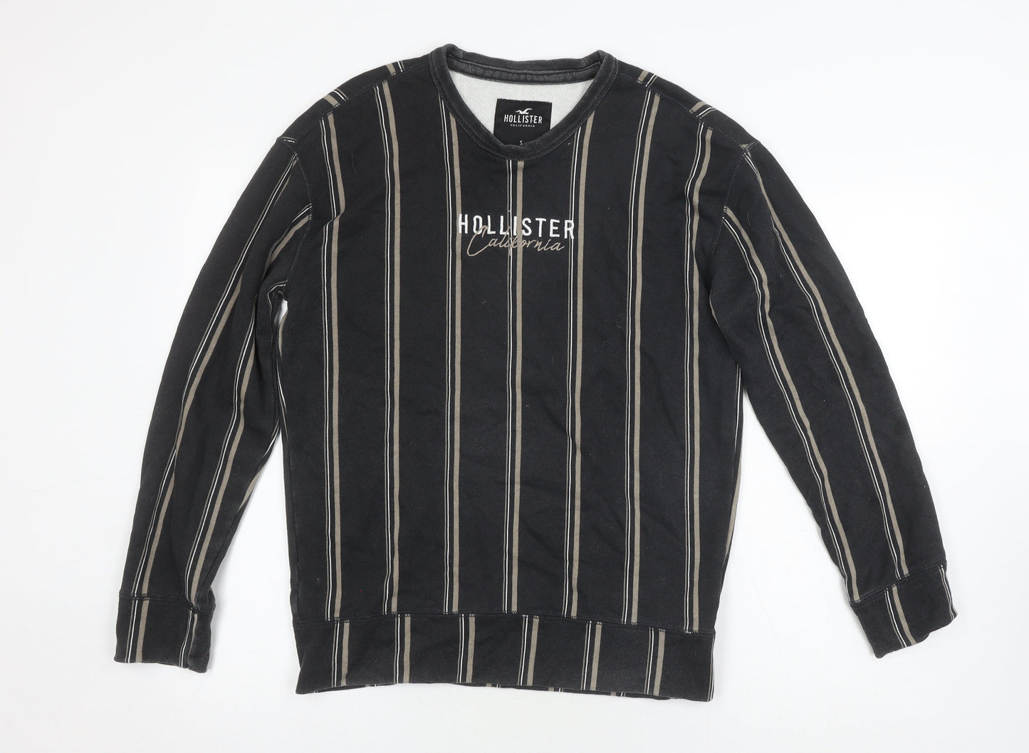 Mens UK Size S Hollister Black Pullover Sweatshirt