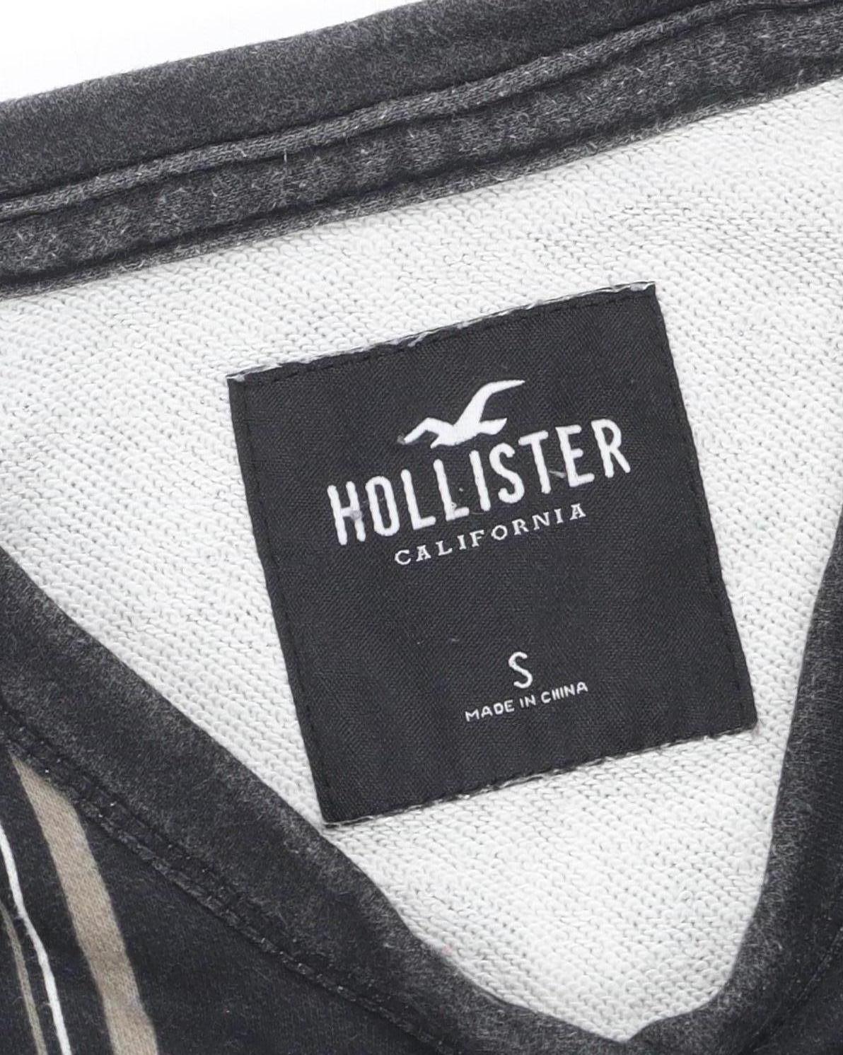 Mens UK Size S Hollister Black Pullover Sweatshirt