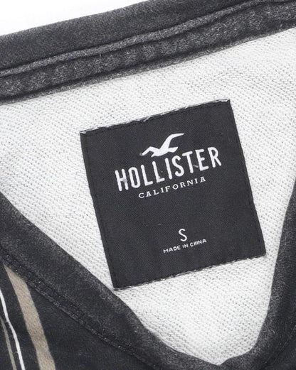 Mens UK Size S Hollister Black Pullover Sweatshirt