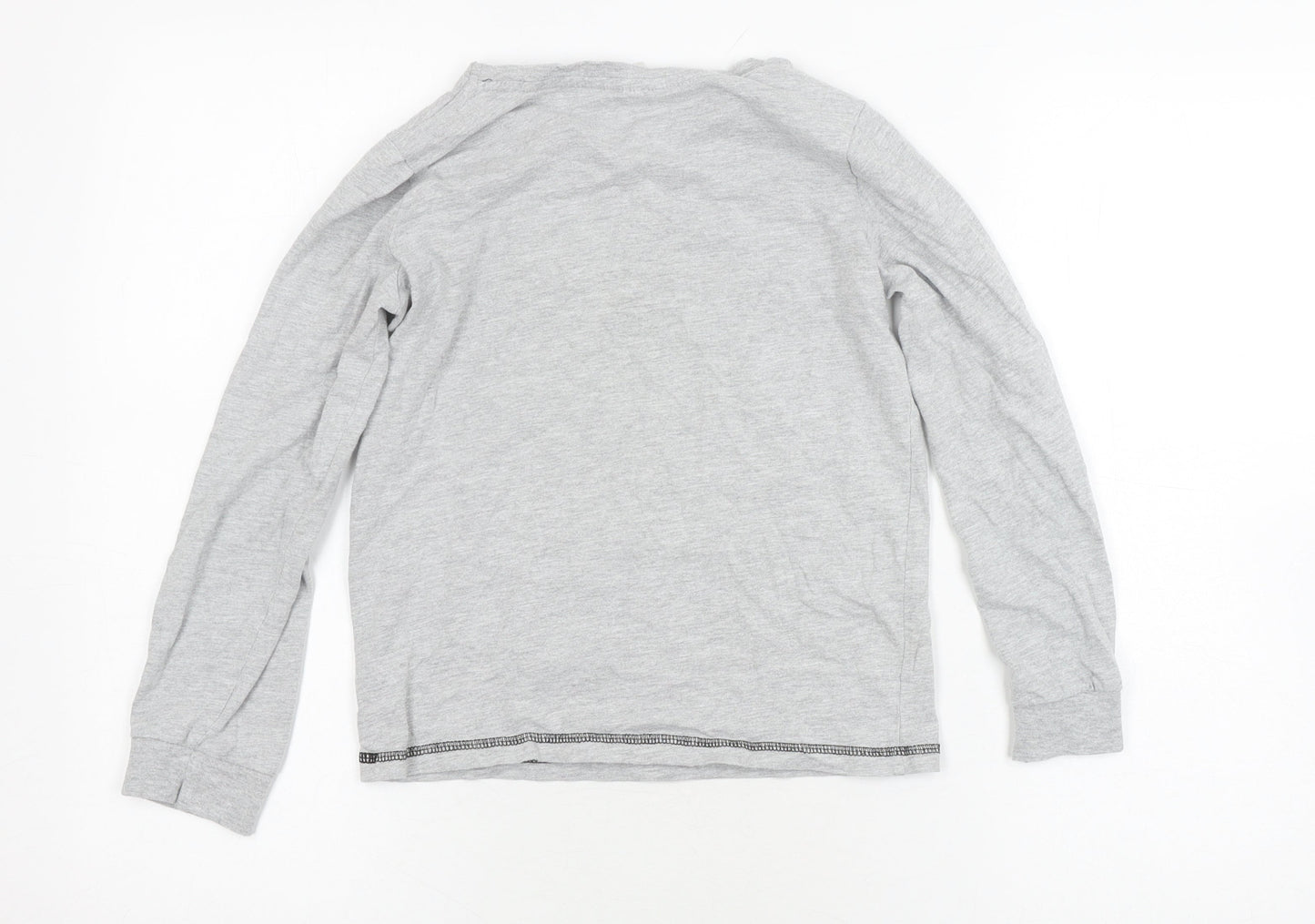 Tu Boys Grey Pikachu Long Sleeve T-Shirt 10-11 Years
