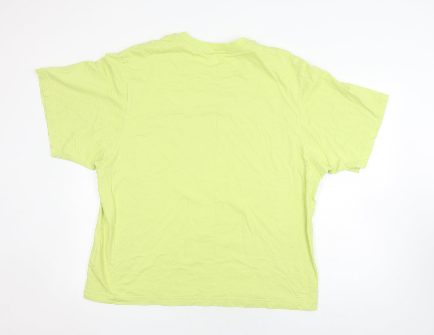 Unisex Adults UK Size XL Uniqlo Green Basic T-Shirt