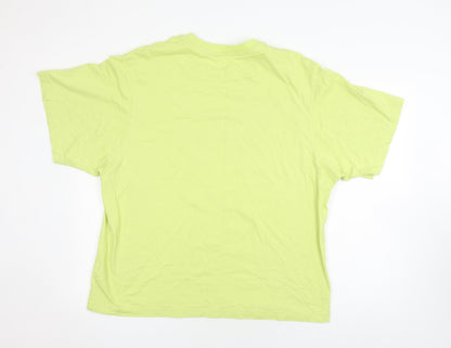 Unisex Adults UK Size XL Uniqlo Green Basic T-Shirt