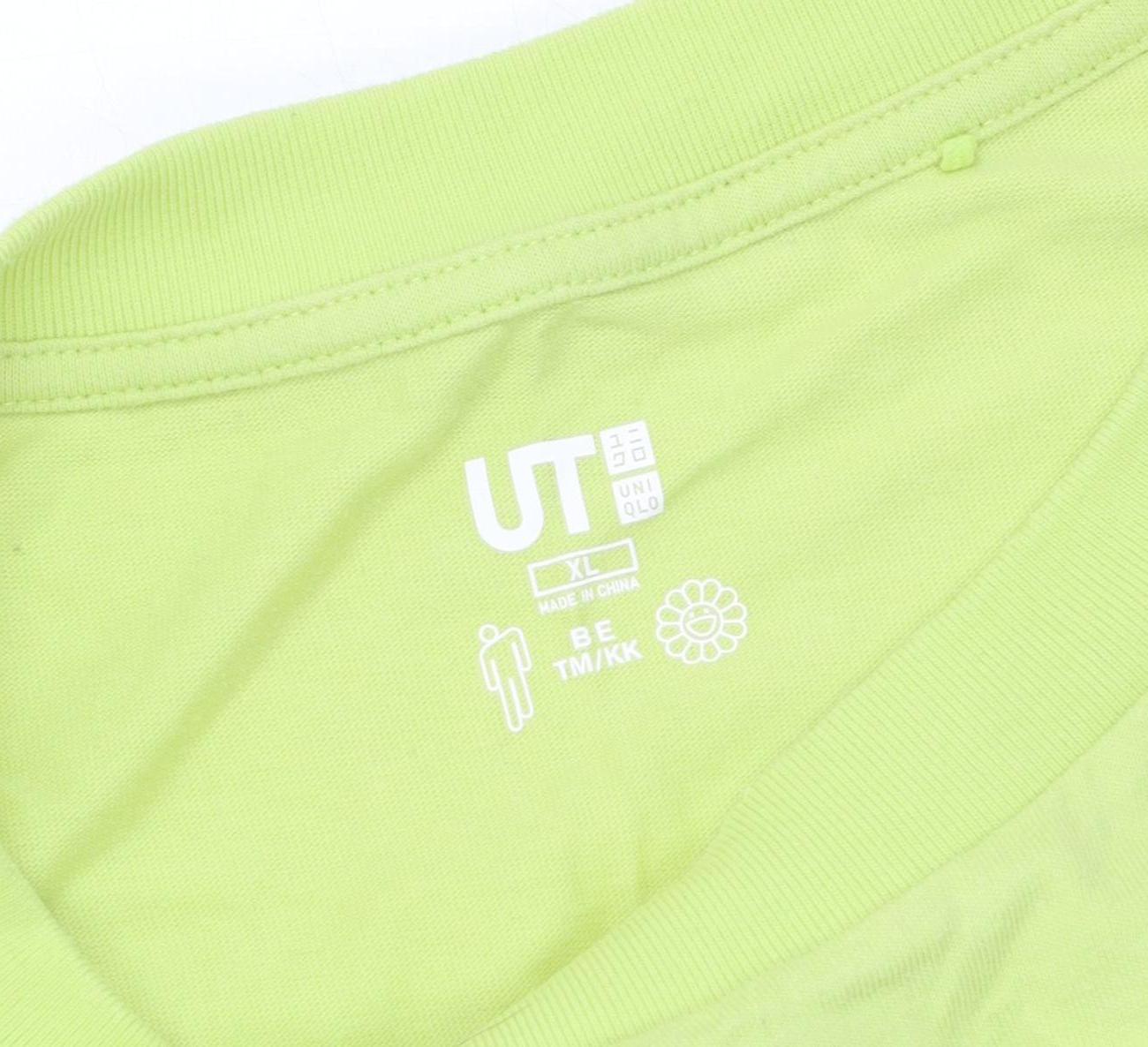 Unisex Adults UK Size XL Uniqlo Green Basic T-Shirt