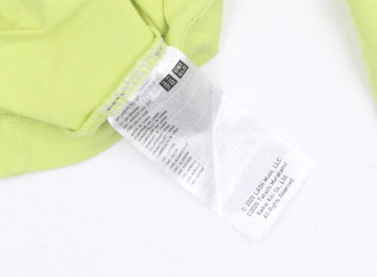 Unisex Adults UK Size XL Uniqlo Green Basic T-Shirt