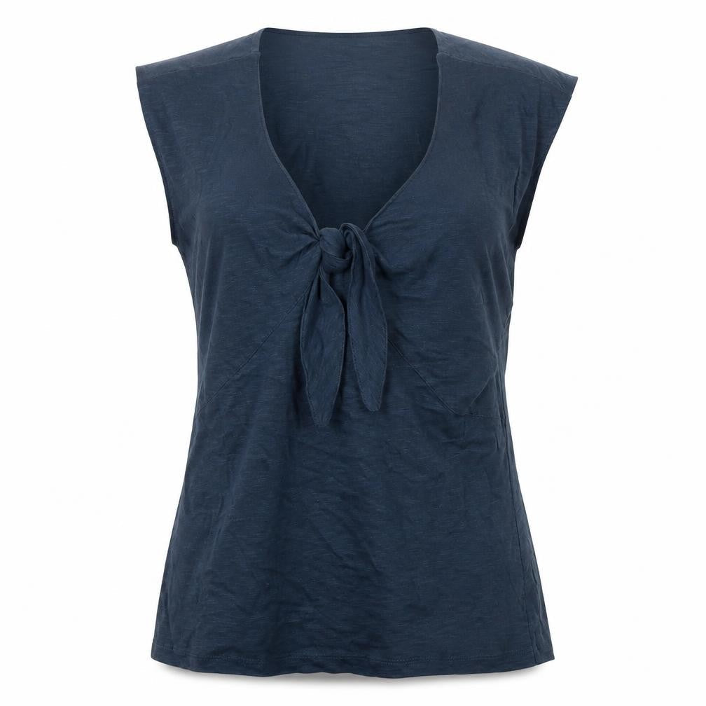 Womens UK Size 12 Alice Collins Blue Basic T-Shirt