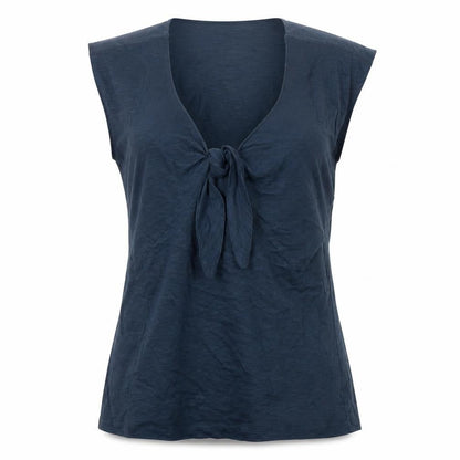 Womens UK Size 12 Alice Collins Blue Basic T-Shirt