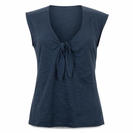 Womens UK Size 12 Alice Collins Blue Basic T-Shirt