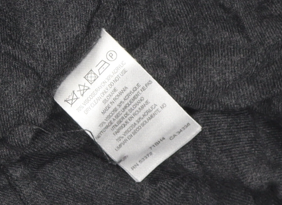 French Connection Women's Black Blouse UK 12 Knit Long Sleeve