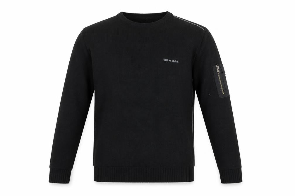 Mens UK Size S Teddy Smith Black Pullover Jumper