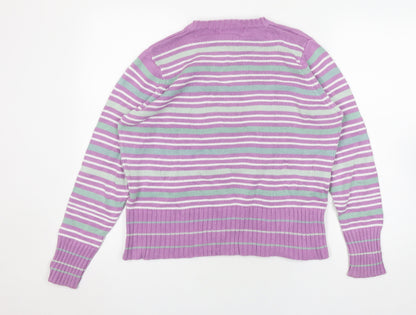 Womens UK Size 14 EWM Purple Pullover Jumper