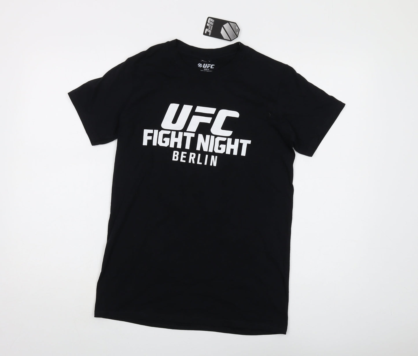 Mens UK Size S UFC Black  T-Shirt