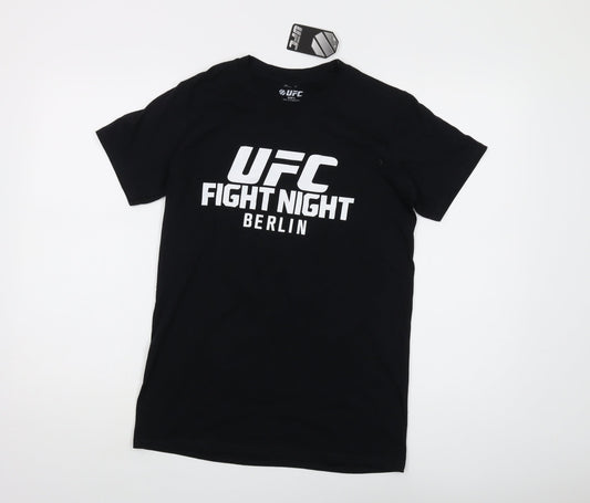 Mens UK Size S UFC Black  T-Shirt