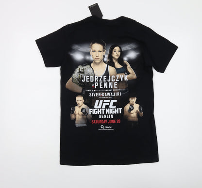 Mens UK Size S UFC Black  T-Shirt