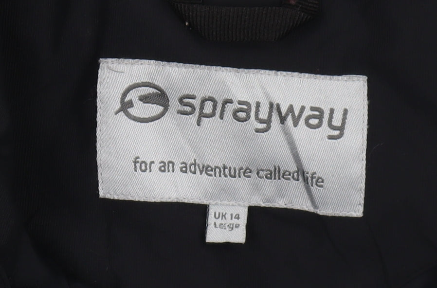 Womens UK Size 14 Sprayway Multicoloured Windbreaker Coat