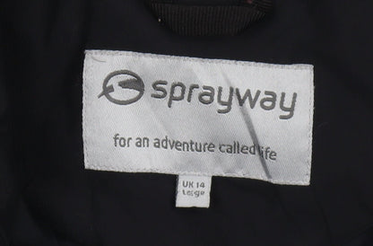 Womens UK Size 14 Sprayway Multicoloured Windbreaker Coat
