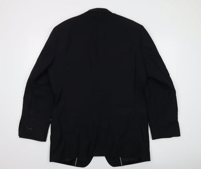 Mens UK Size 42 Pierre Cardin Regular Black Suit Jacket