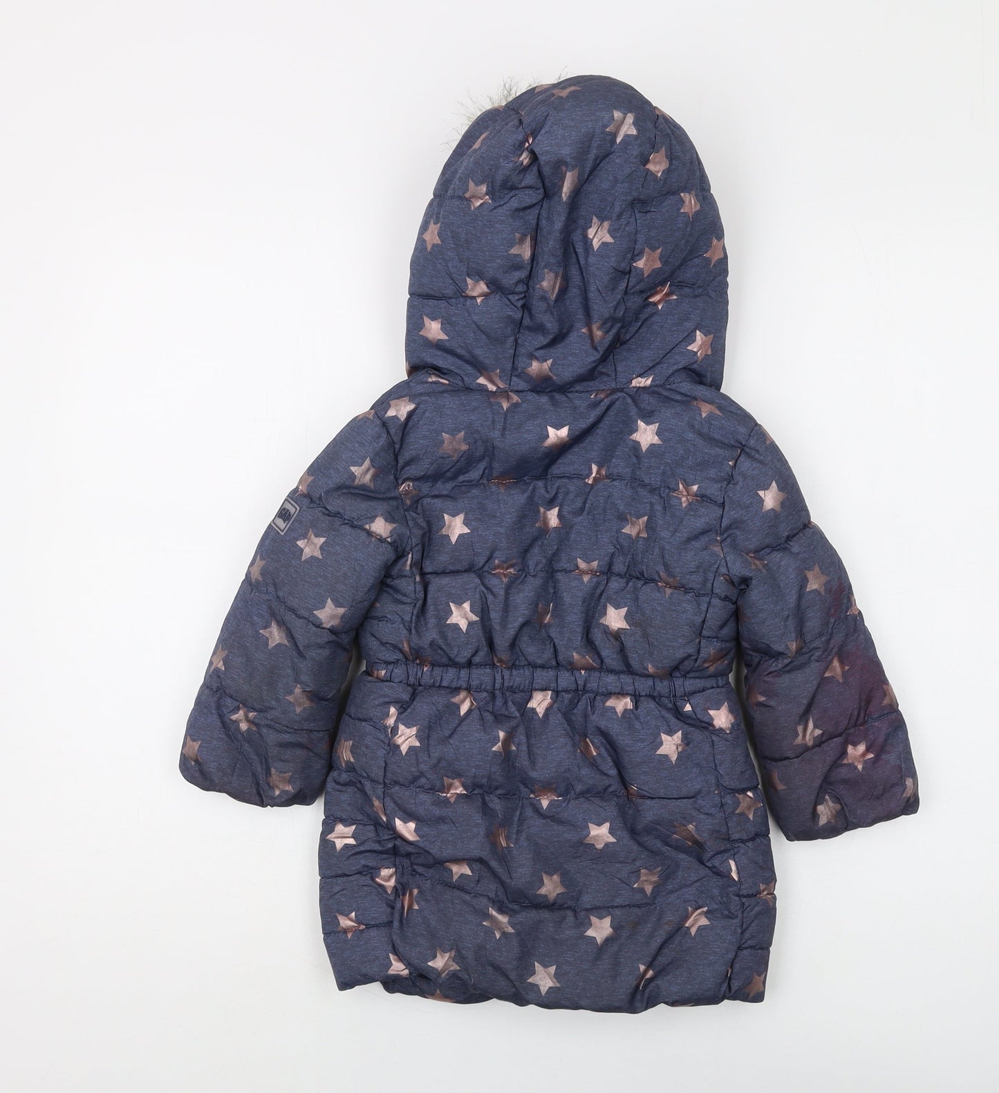 Gap Girls Blue Star Puffer Jacket, 3 Years, Winter Coat