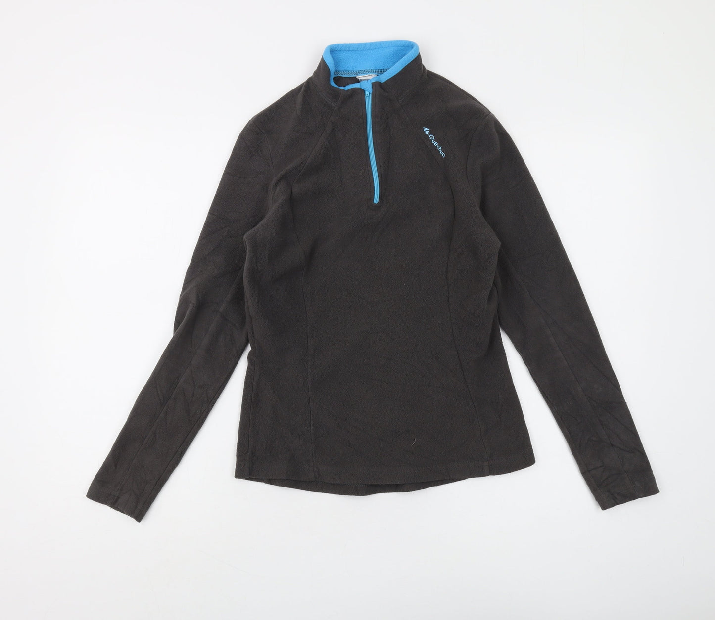 Decathlon Unisex Black Pullover Fleece Sweatshirt Size 10