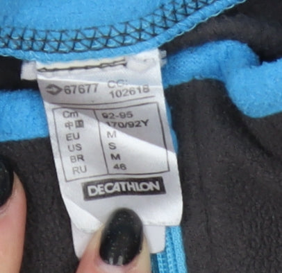 Decathlon Unisex Black Pullover Fleece Sweatshirt Size 10