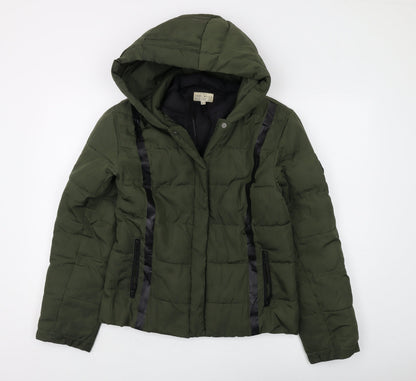 Womens UK Size 10 Jack Wills Green Puffer Jacket