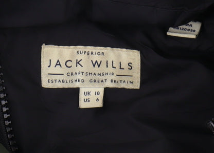 Womens UK Size 10 Jack Wills Green Puffer Jacket